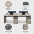 Imported Wooden Workstation (4-in-1) - 1