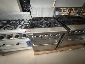 Commercial Stainless Steel 4 Burner Stove with Oven