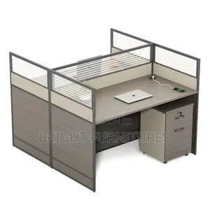 Two-in-One Wood and Glass Work Station