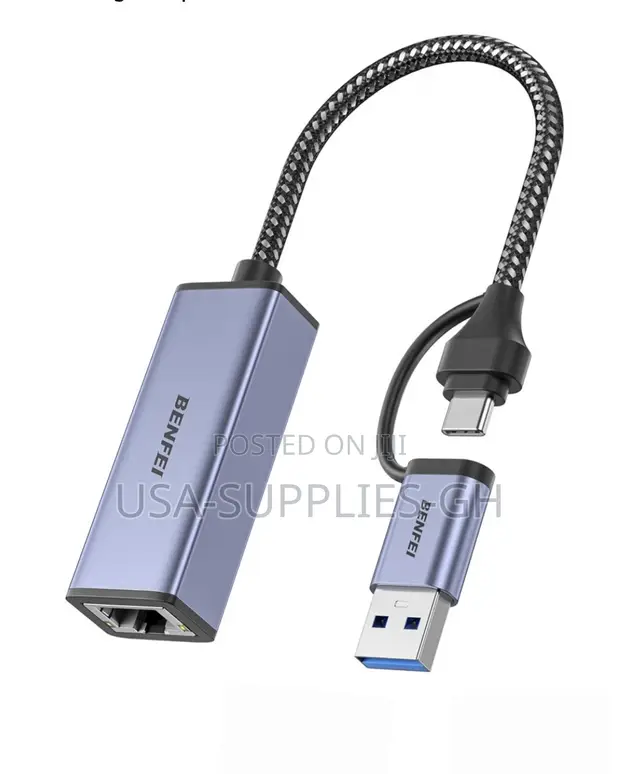 BENFEI USB 3.0/USB-C to Ethernet Adapter RJ45 Network Dongle - 1