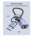 BENFEI USB 3.0/USB-C to Ethernet Adapter RJ45 Network Dongle - 2