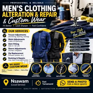 Men's Clothing Alteration & Repair - Nsawam