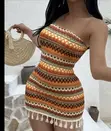 Knitted Beach Dress - One Size - 3