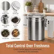 Stainless Steel Coffee or Cereal Container - 2
