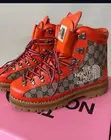 Gucci x The North Face GG Canvas Hiking Boots - Orange - 3