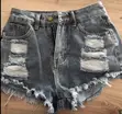 Boohoo High Waist Jeans Shorts - Women's Blue - 2