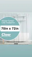 ALLURE White Plain Shower Curtain - Brand New - 1