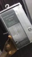 ALLURE White Plain Shower Curtain - Brand New - 2