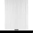 ALLURE White Plain Shower Curtain - Brand New - 4