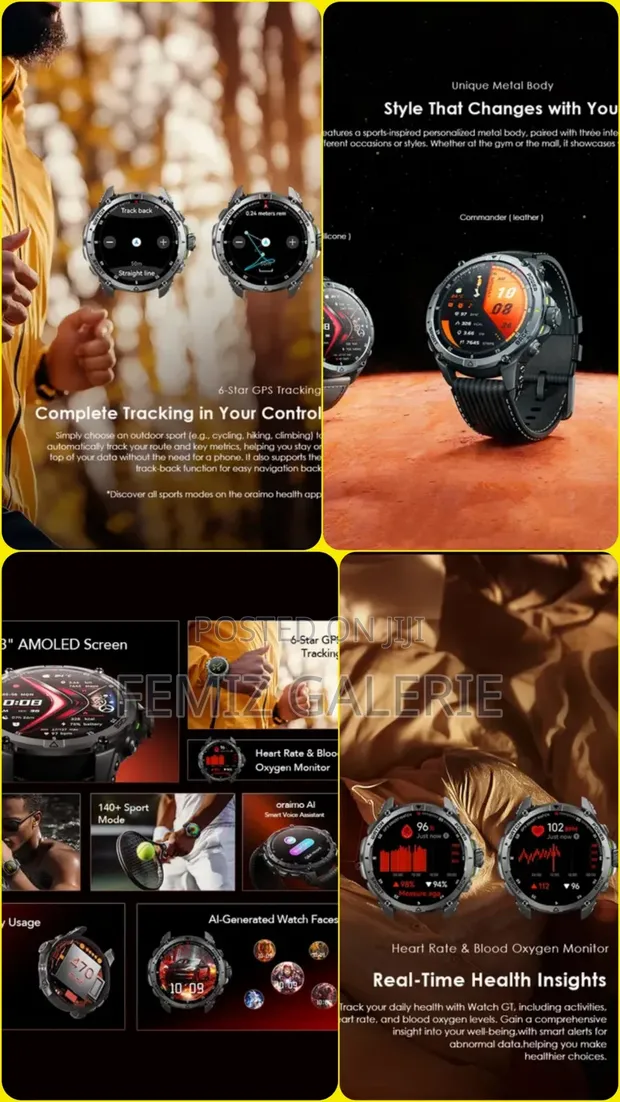 Oraimo Watch GT Smart Watch + 2 Straps - 1