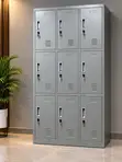 9-Door Metal Staff Locker Cabinet - 1