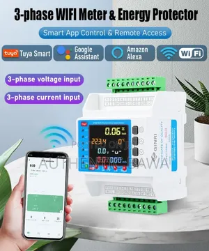 3-Phase Smart WiFi Energy Meter & Voltage Protector