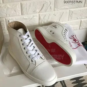 Original Christian Louboutin High-Top Sneakers - White