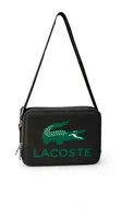 Original Lacoste Crossbody Bag - Black with Green Logo - 2