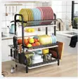 3-Tier Dish Drainer Rack with Removable Trays - 3