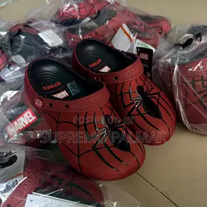 Red Crocs Slides - Marvel Spider-Man Clogs