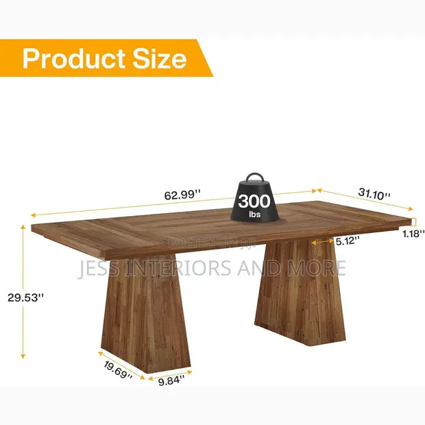 Executive Office Computer Desk with Double Pedestal - 1