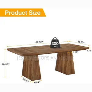 Executive Office Computer Desk with Double Pedestal