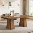 Executive Office Computer Desk with Double Pedestal - 2