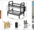 2-Tier Kitchen Rack with Utensil Holder - 5