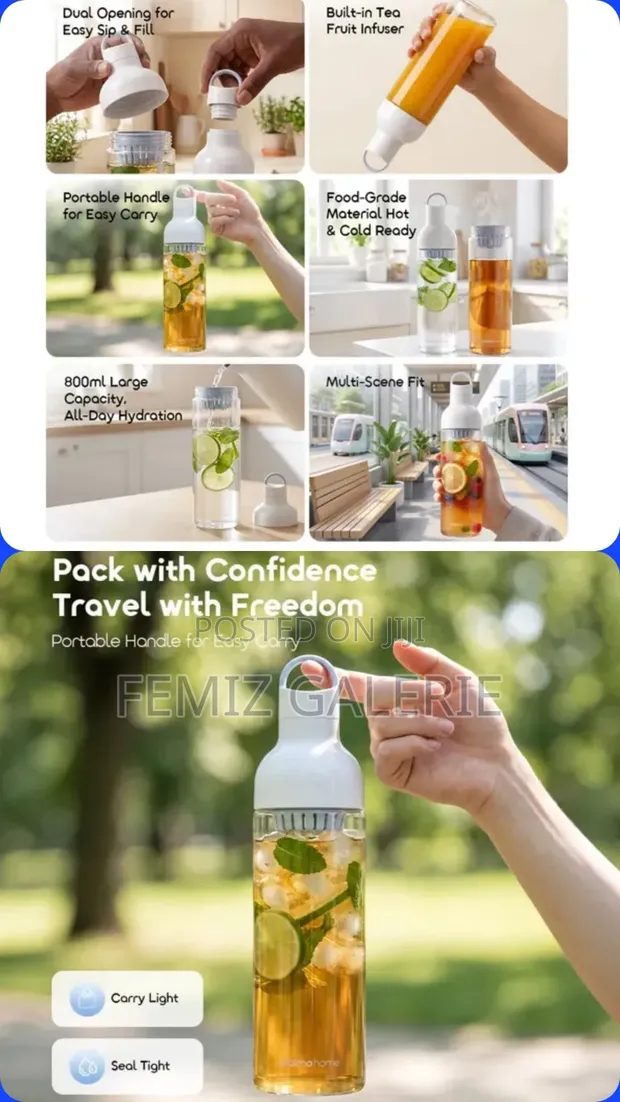 Oraimo Chillcup 800ml Cold Brew Bottle - 1