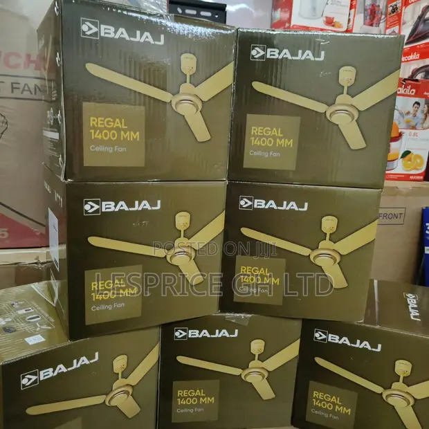 Powerful Bajaj Regal Ceiling Fan - Ivory - 1