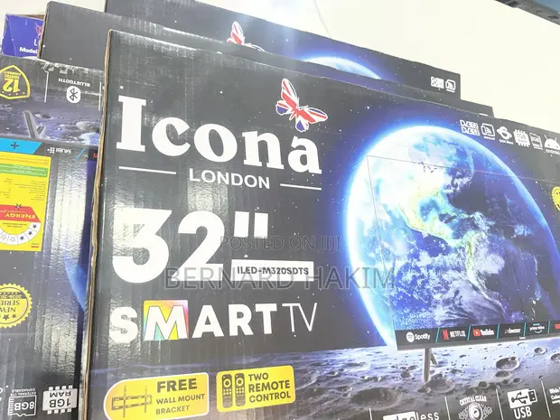 Brand New Icona 32" Digital Satellite Smart TV - 1