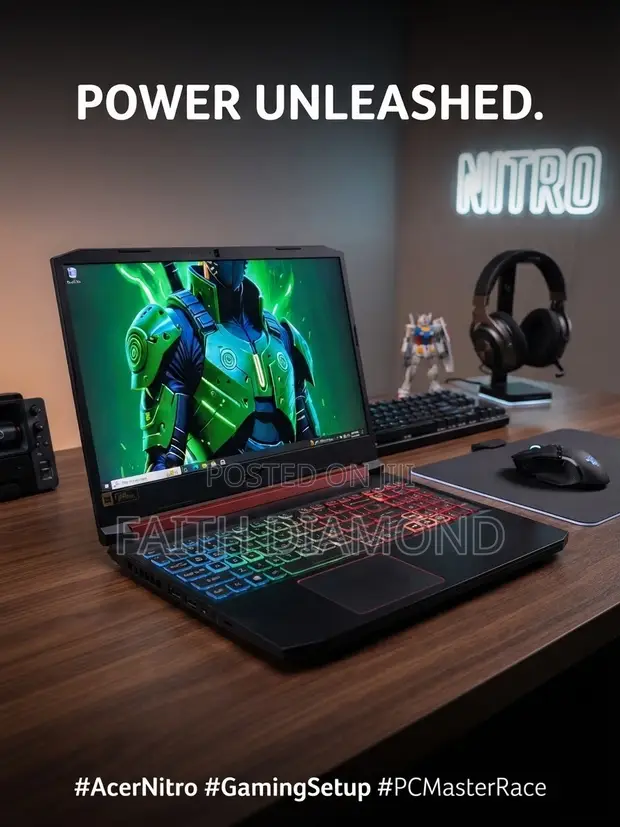 Acer Nitro 5 Laptop - Intel Core i7, 16GB RAM, 640GB SSHD - 1