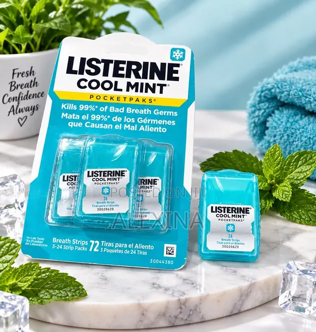 Listerine Cool Mint PocketPaks Breath Strips - 72 Strips - 1