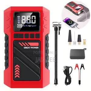 T-706 4-in-1 Portable Car Jump Starter & Tyre Inflator