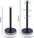 Tower Belle Mug Tree and Towel Pole Set - Midnight Blue - 3