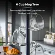 Tower Belle Mug Tree and Towel Pole Set - Midnight Blue - 4