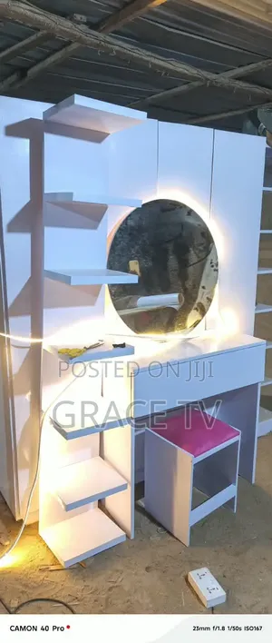 Luxury VIG Furniture Dresser with Shelves and LED Light