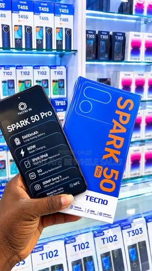 New Tecno Spark 50 Pro 256GB Black