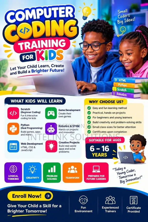 Computer Coding Training for Kids (Ages 6-16) - 1
