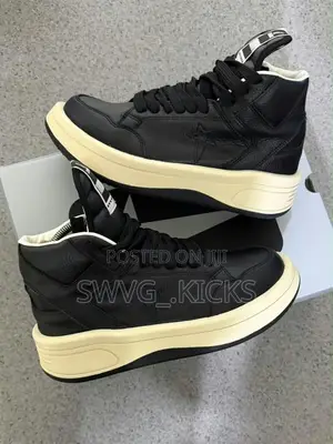 Converse x Rick Owens DRKSHDW TURBOWPN High-Top Sneakers