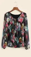 Floral Chiffon Top - Size 16/18 - 1