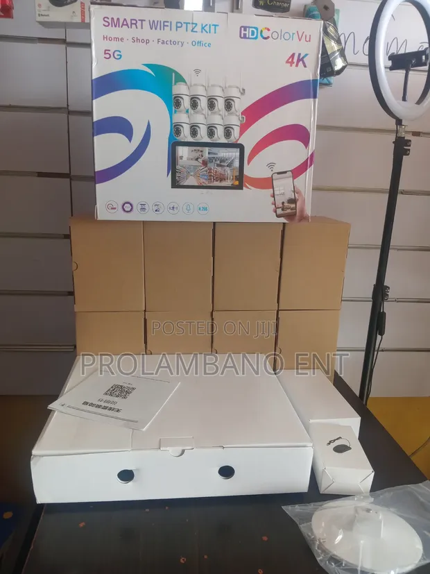 Wireless 8 Channel Smart WiFi CCTV Kit with 4K HD ColorVu Camera - 1