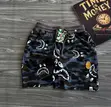 A Bathing Ape Camo Shark Sweat Shorts - 4