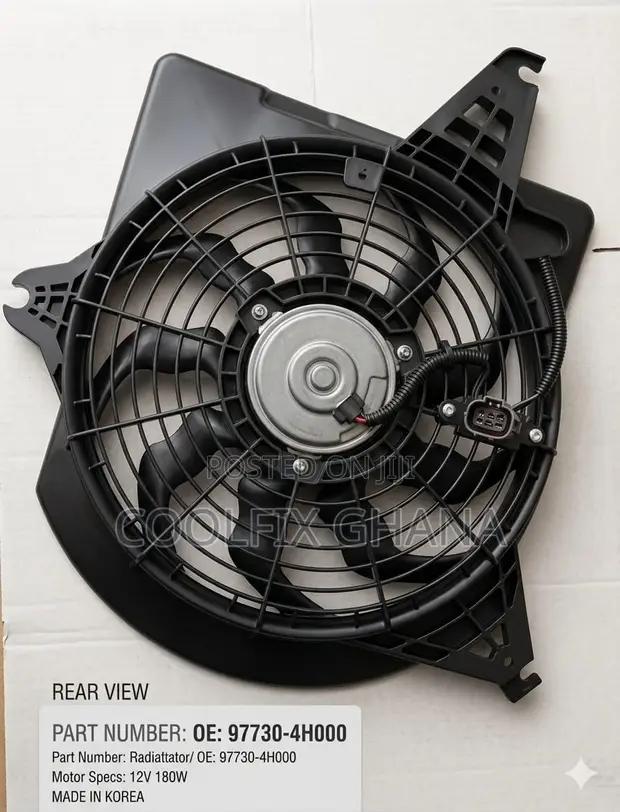 Hyundai Radiator Electric Cooling Fan (12V 180W) - 1