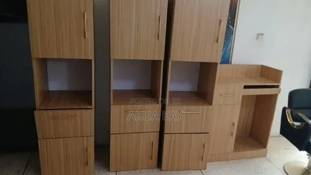 Salon Cabinets - Used Wooden - 1