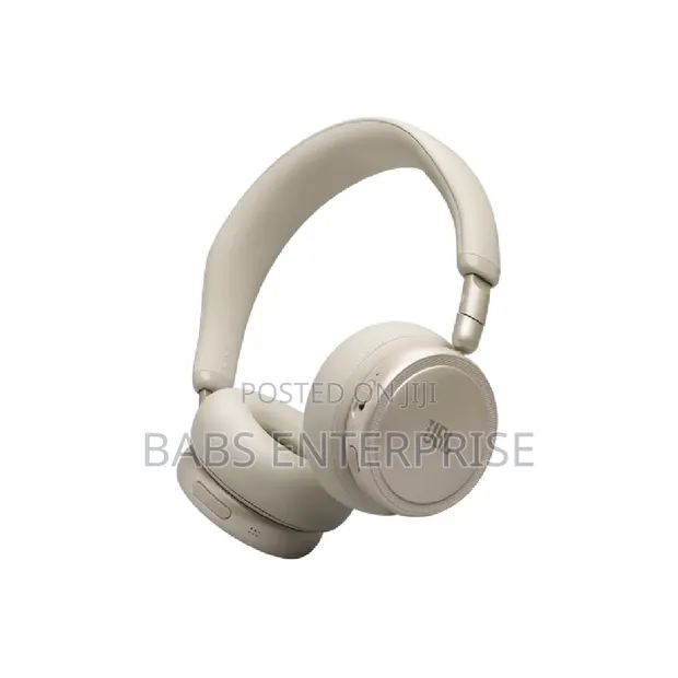 JBL Live 680NC Wireless On-Ear Noise Cancelling Headphones - Beige - 1