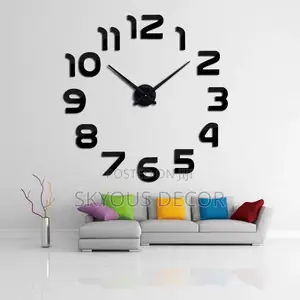 Acrylic 3D Big Numbers Wall Clock