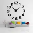 Acrylic 3D Big Numbers Wall Clock - 1