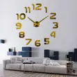 Acrylic 3D Big Numbers Wall Clock - 2