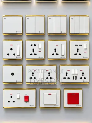 R3.8 White Gold Switches and Sockets