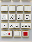 R3.8 White Gold Switches and Sockets - 1