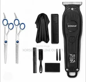 Cordless Hair Barber Clippers with LCD Display