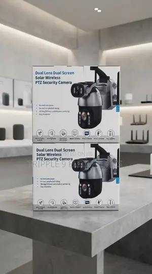 High Quality 4G Dual Lens Ubox Camera with 2 Solar Panels