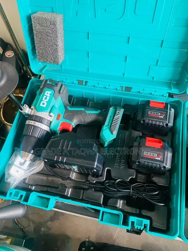 DCA ADJZ03-13 EM 20V Cordless Brushless Hammer Drill Kit - 1